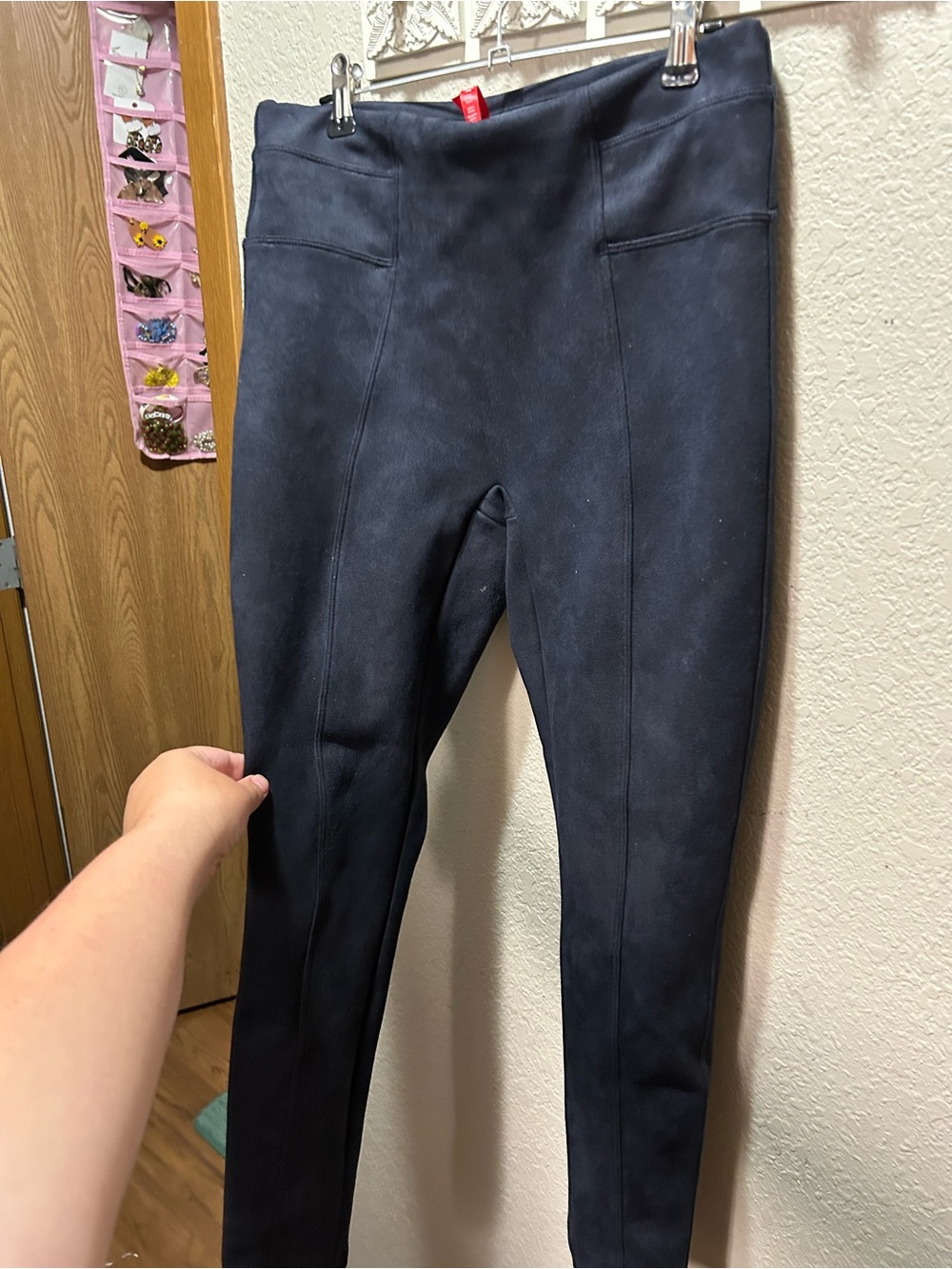 SPANX Black Ponte Straight-Leg Pull-On Pants